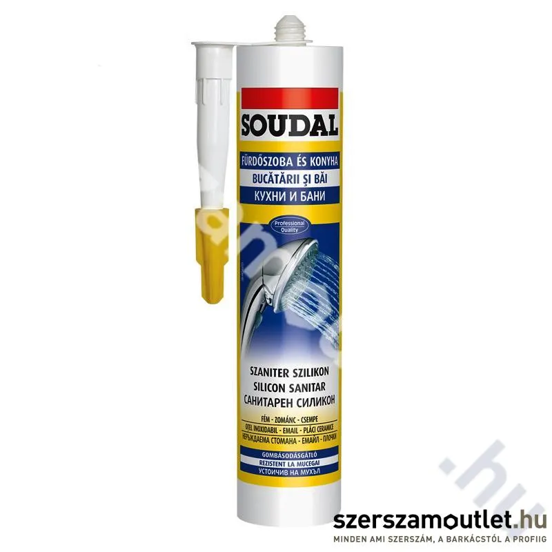SOUDAL Szaniter szilikon szürke 280ml (124547)