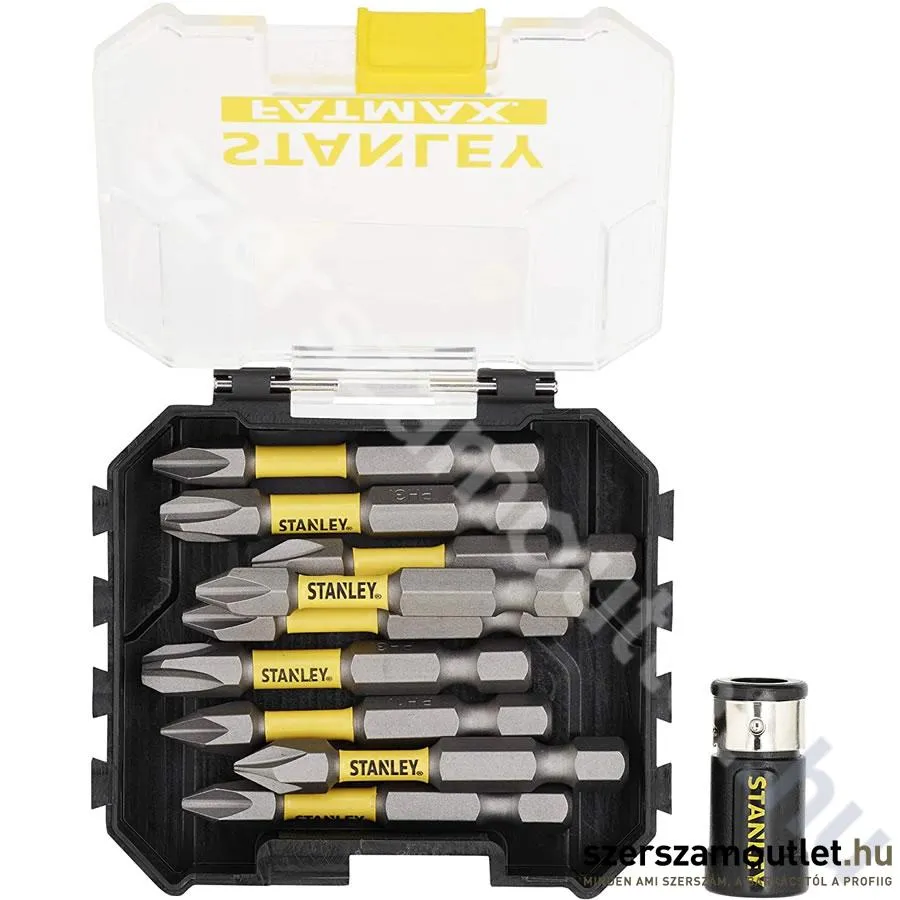 STANLEY SFM 10 részes 50mm Torsion PH bit készlet + mágneses csavarrögzítő (STA88564-XJ)