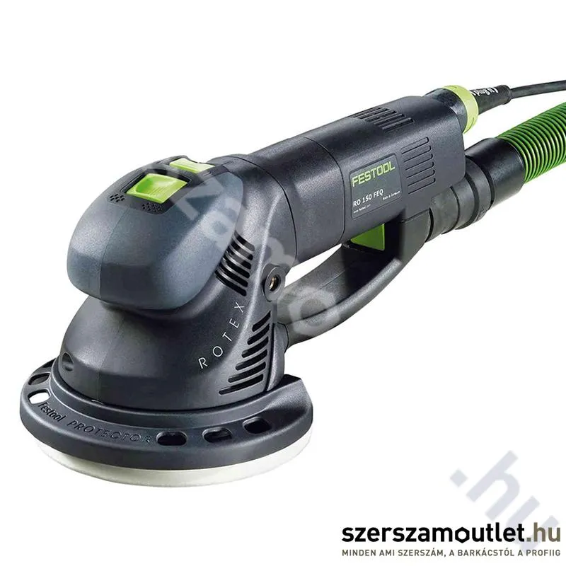FESTOOL RO 150 FEQ ROTEX Áttételes hajtású excentercsiszoló kartondobozban (720W/150mm)
