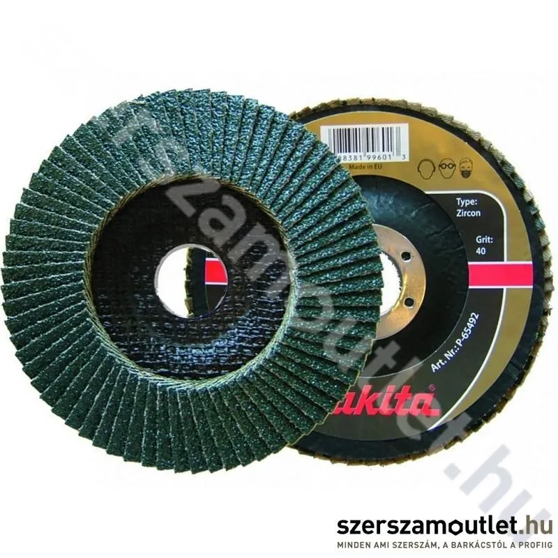 MAKITA Lamellás Csiszolókorong Inox 115mm K40 (P-65458)