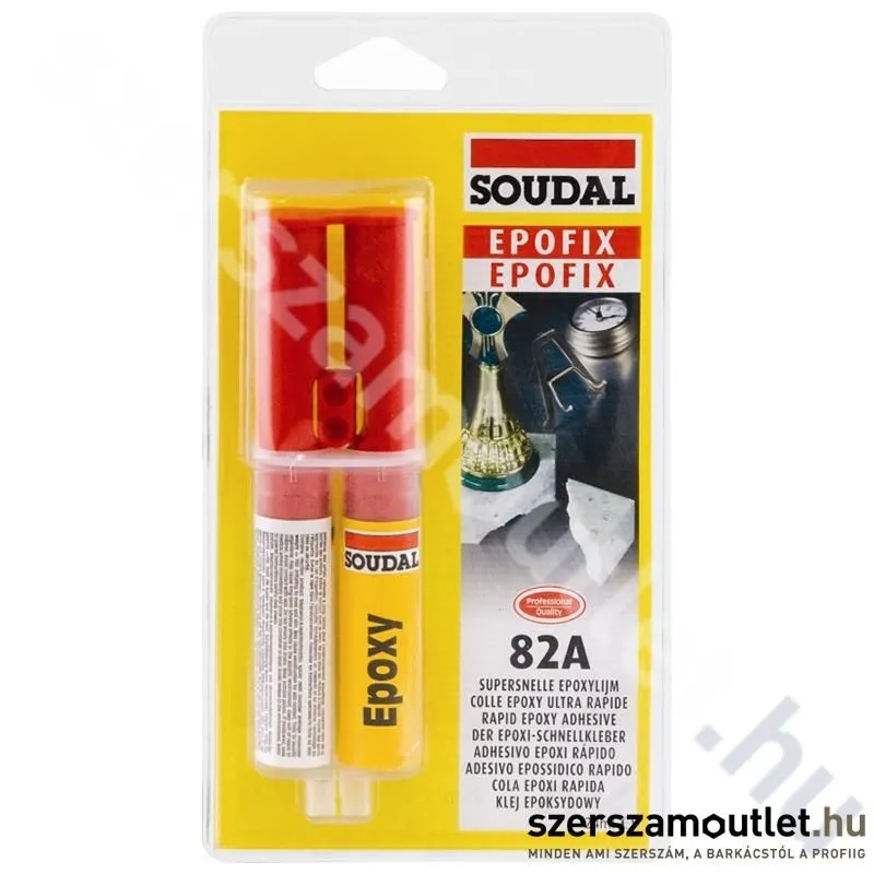 SOUDAL Araldite EPOFIX 82A 24ml fecskendős, 10 perces kötési idő (127295)