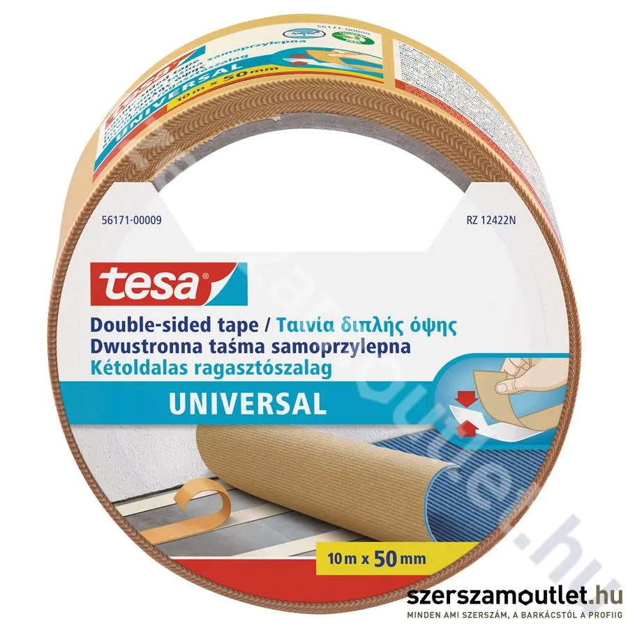 TESA 56171 Kétoldalon tapadó ragasztószalag PP 10Mx50MM