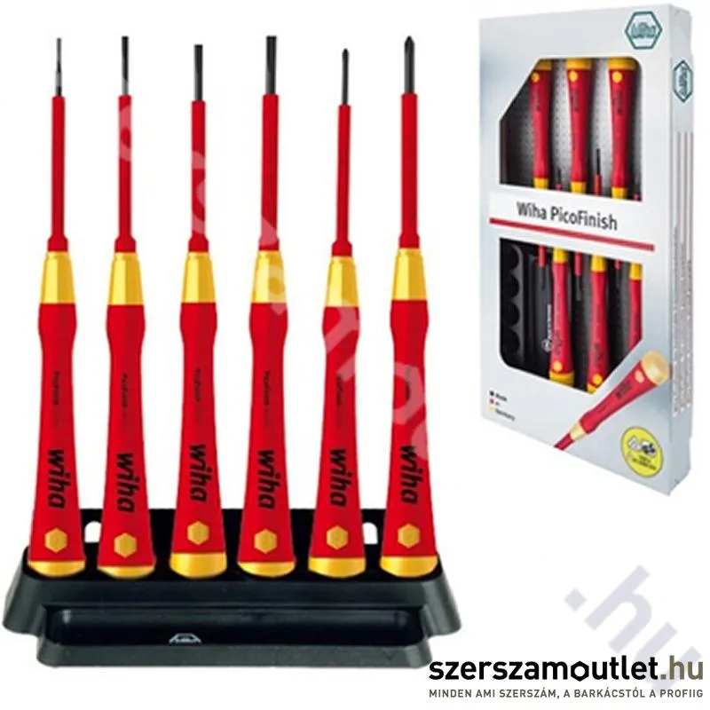 WIHA PicoFinish electric VDE csavarhúzó készlet 6 részes SL+PH 2270PK601/No.42989